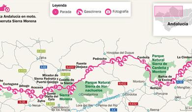 Mapa Superruta Sierra Morena