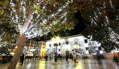 Luces navidad en Granada