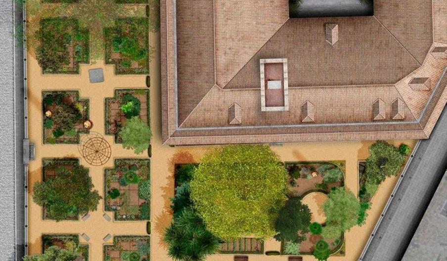 Vista aérea del Jardín Botánico de la ugr de su web