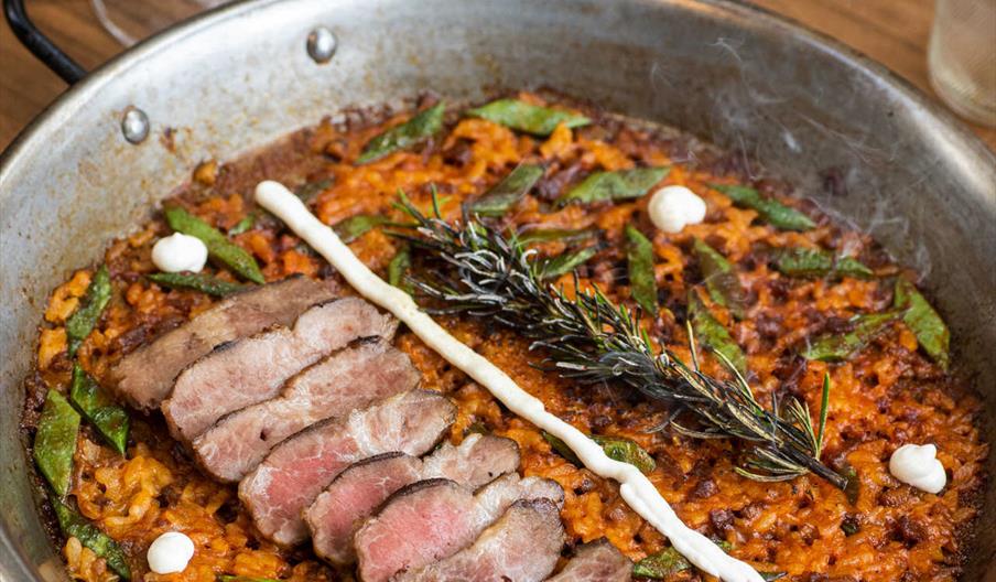 Platos del restaurante Ménade en la Axarquía