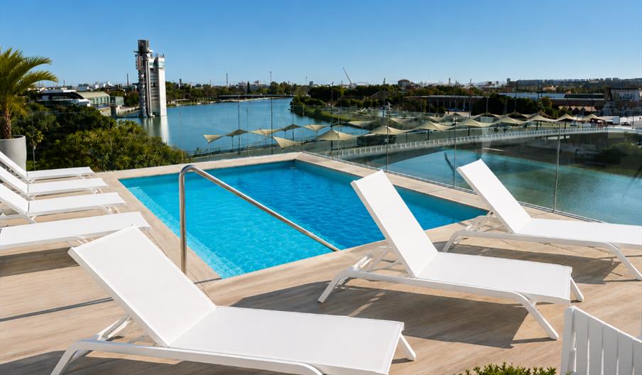 Piscina en el rooftop