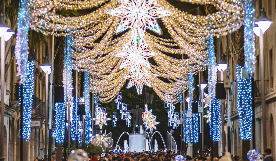Luces de navidad en Huelva