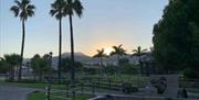 Parque de la Batería, atardecer